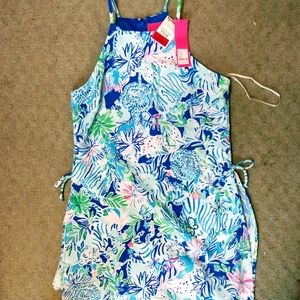 Lilly Pulitzer Pearl Romper in Lion Around